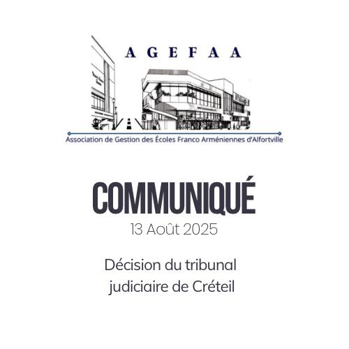 Communiqué – Décision du Tribunal judiciaire de Créteil du 12 août 2025
